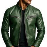 Vintage leren herenjas