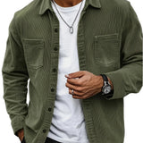 Casual corduroy herenvest