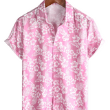 Roze zomeroverhemd voor heren