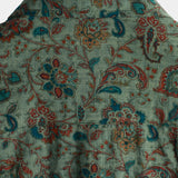 Dirk groen retro paisley herenoverhemd met korte mouwen