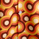 Oranje retro herenoverhemd in jaren-70-stijl