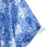 Ivo herenoverhemd met korte mouwen en bloemenprint – blauw