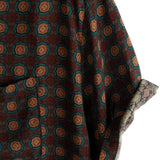 Gert retro herenoverhemd met korte mouwen – bruin