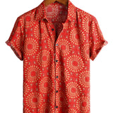 Herenoverhemd met bloemenprint in jaren-70-stijl