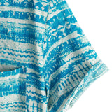 Ivo retro herenoverhemd met korte mouwen – blauw
