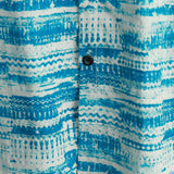 Ivo retro herenoverhemd met korte mouwen – blauw