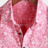 Roze Hawaï-herenoverhemd