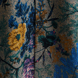 Grijs retro herenoverhemd met bloemenprint