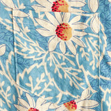 Blauw Hawaïaans herenoverhemd met bloemen