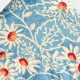 Blauw Hawaïaans herenoverhemd met bloemen