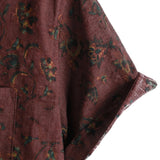 Retro boho herenoverhemd met bloemen