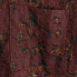 Retro boho herenoverhemd met bloemen