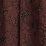 Retro boho herenoverhemd met bloemen