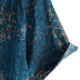 Ivo herenoverhemd met korte mouwen – blauw