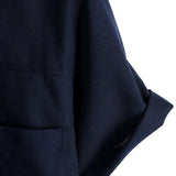 Marineblauw herenoverhemd met borstzakken