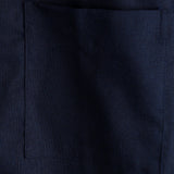 Marineblauw herenoverhemd met borstzakken