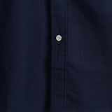 Marineblauw herenoverhemd met borstzakken