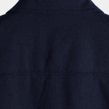 Marineblauw herenoverhemd met borstzakken