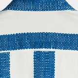 Blauw gestreept vintage herenoverhemd