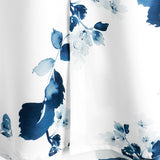 Wit herenoverhemd met bloemen en korte mouwen