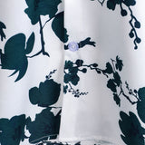 Wit zomers herenoverhemd met bloemenprint