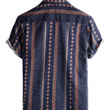 Gestreept retro herenoverhemd in jaren-70-stijl
