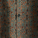 Bruin boho paisley herenoverhemd