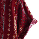 Harm retro herenoverhemd met korte mouwen en strepen – rood