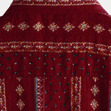 Harm retro herenoverhemd met korte mouwen en strepen – rood