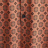 Douwe retro herenoverhemd met korte mouwen – bruin