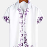 Herenoverhemd met Hawaïaanse bloemen