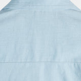 Blauw zomers vrijetijdsoverhemd voor heren