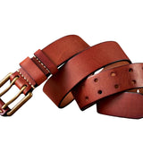 Fons vintage riem met dubbele gesp