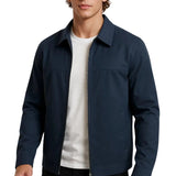 Casual herenjas – marineblauw
