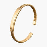 Torque armband van gedraaid kabelstaal