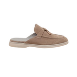 Beige suède herenmuiltjes model Mediterraan