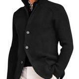 Warm gebreid herenvest