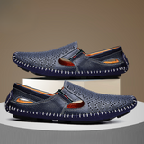 Leren herensandalen met bandjes