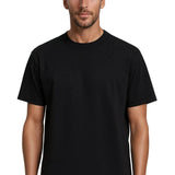 Zwart katoenen heren T-shirt