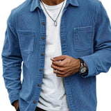 Casual corduroy herenvest