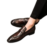 Elegante leren hereninstappers