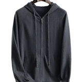 Chris gebreid herengilet met capuchon