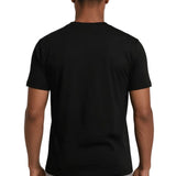 Zwart heren T-shirt van gemerceriseerd katoen
