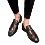 Elegante leren hereninstappers