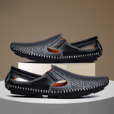 Leren herensandalen met bandjes