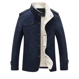 Elegante herenjas van fleecemix