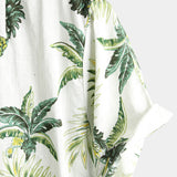 Wit herenoverhemd met ananasprint