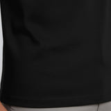 Zwart heren T-shirt van gemerceriseerd katoen