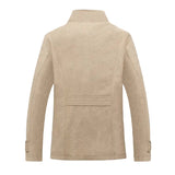 Elegante herenjas van fleecemix