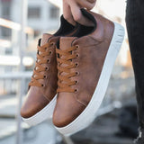 Bjorn leren herensneakers